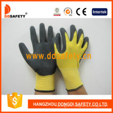 Yellow Nylon with Black Nitrile Glove Dnn451